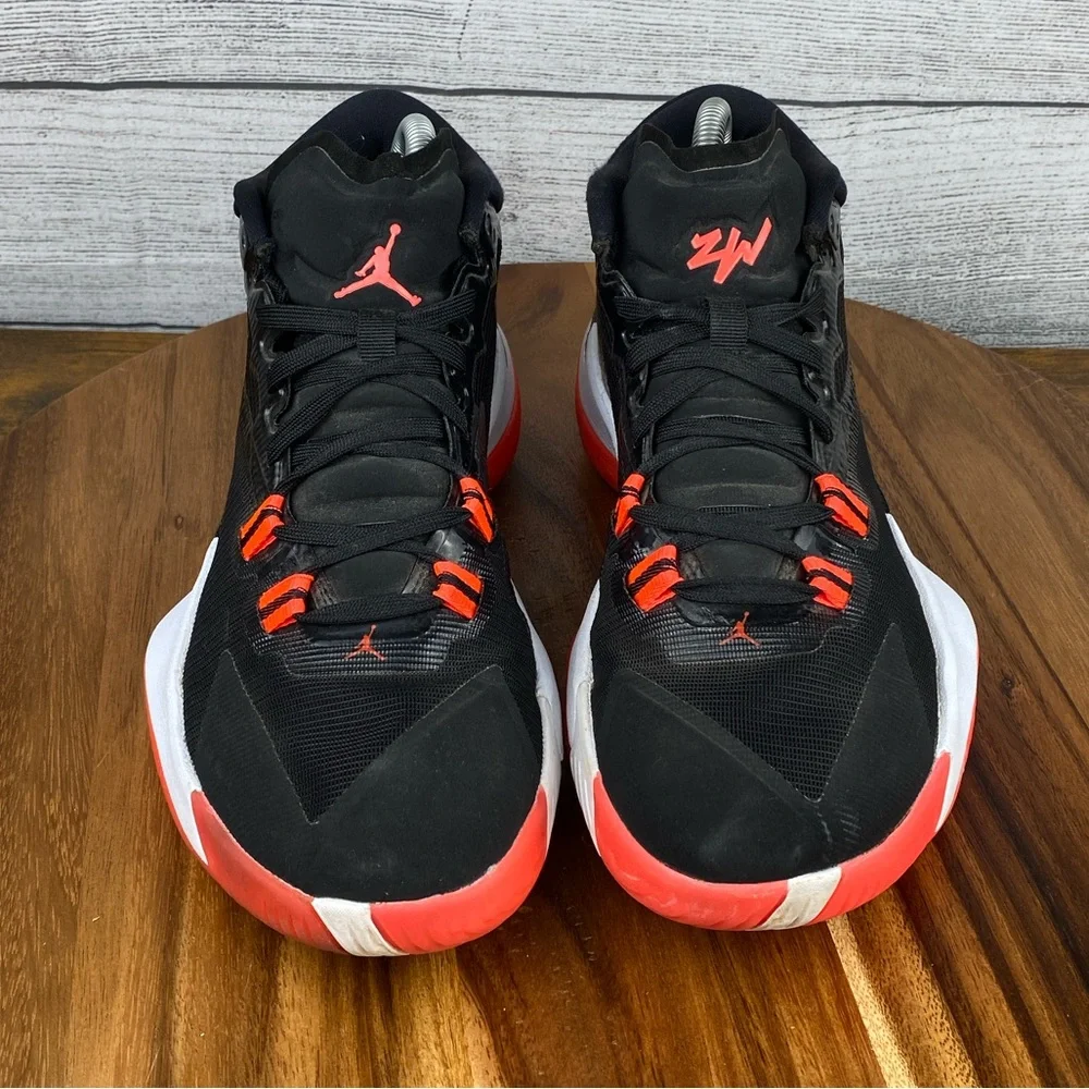 Jordan Zion 1 Bloodline Black White Crimson Sneaker DA3130-006 Mens Shoe Size 8